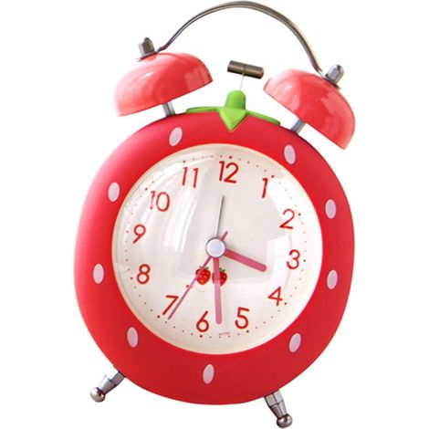 Réveil silencieux à quartz fraise pour les dormeurs lourds (1/4)