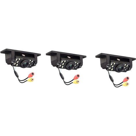 Cámara de visión trasera para coche 3X con gran angular de 170°, 9 luces LED y visión nocturna súper nítida. (1/5)