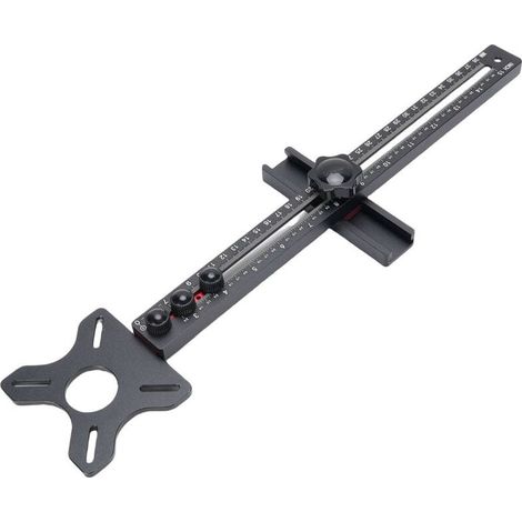 Support de fraisage pour défonceuse en alliage d'aluminium, guide de découpe circulaire multifonctionnel, outil polyvalent pour le travail du bois et la menuiserie (1/5)