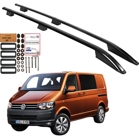 Dachreling VOLKSWAGEN TRANSPORTER T5 T6 KURZ L1 ab 2003 SCHWARZ