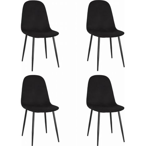 Silla Como - terciopelo negro x 4 (1/5)