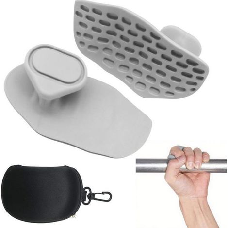 Grip Halterophilie - Caoutchouc Flexible Antidérapant - Pour Traction Musculation Cross Training - Paire (1/5)