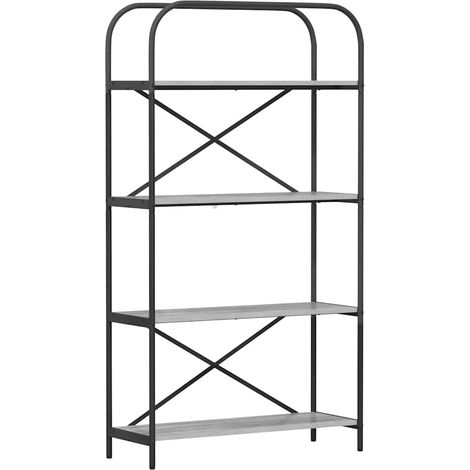 Maison Exclusive - Bücherregal Graues Sonoma 80 x 30 x 146 cm Hol (1/5)
