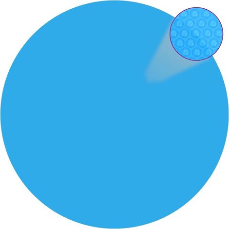 INLIFE Couverture de piscine Bleu 356 cm PE (1/4)