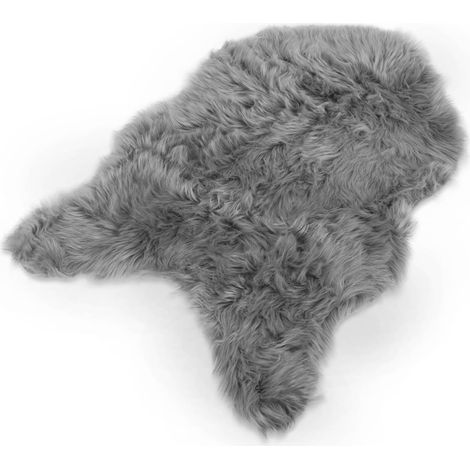 Kunstfell Nelly Flauschiges Dekofell Grey 90 x 60 cm
