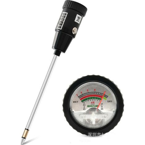 2-in-1-Bodendetektor mit hoher Genauigkeit, pH-Feuchtigkeitsmessgerät, pH-Tester für Blumen/Gras/Pflanzen/Garten/Bauernhof/Rasen