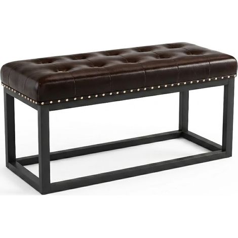 STILVORA Sedia da ufficio ergonomica con poggiapiedi e supporto lombare ad aria, pelle, nero (1/5)