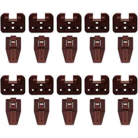 Glissières et guides de tiroir en plastique, pièce de rechange pour glissières de tiroir de montage. (1/4)