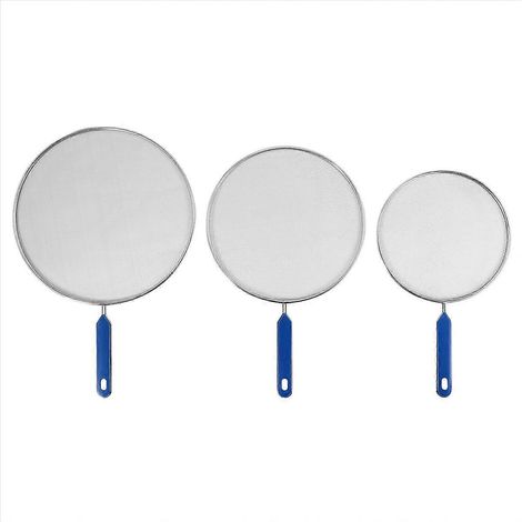 3 lot graisse Splatter grille pour poêle cuisson acier inoxydable (1/5)