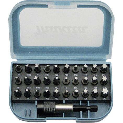 Makita P-73374 Kit inserti 31 parti Croce Pozidriv, Croce Phillips, Esalobo Interno (TX)