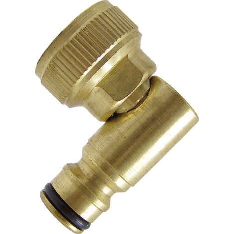 Conector giratorio de latón, tapón para manguera, 3/4" GW