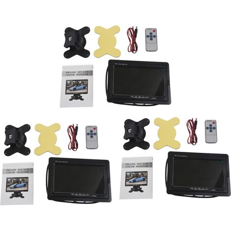 Adatto a display TFT LCD a colori ad alta definizione da 7 pollici con tensione da 12V a 24V, ideale per telecamere di retromarcia per veicoli e sistemi di videosorveglianza CCTV.