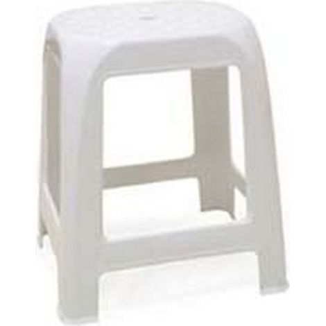 1PZ SGABELLO ELFO IN POLIPROPILENE BIANCO - cm.41x35x46h.