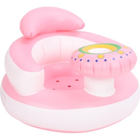 Siège gonflable pour bébé, motif dessin animé, portable, souple, avec soutien dorsal pour nourrisson, siège de sol pour bébé (1/5)