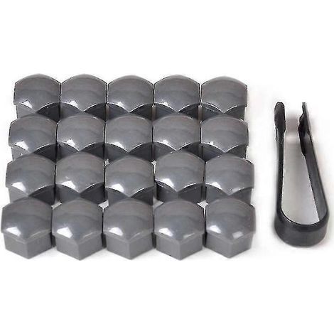 Enjoliveurs de roue gris brillant pour Tesla Model 3 SX (kit de cache-moyeux et vis inclus) (1/4)