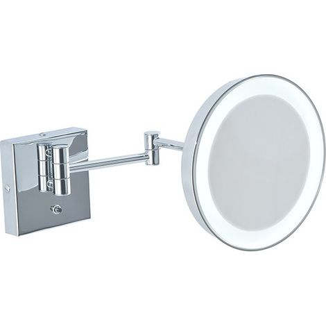 Specchio ingranditore da bagno con luce led batteria
