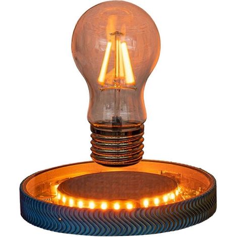 Magnetische, schwebende Mondlampe, drehbare Tischlampe mit schwebender Glühbirne, Dekoration für Büro oder Zuhause, Geschenk, US-Stecker (1/5)