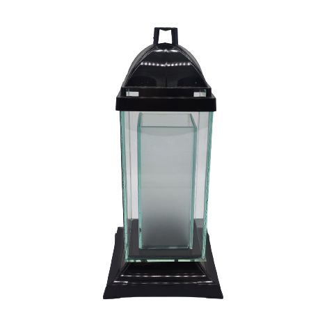COLONNA TORRE IN VETRO - 2 RETTANGOLO / NERO / 1 PEZZO (1/5)