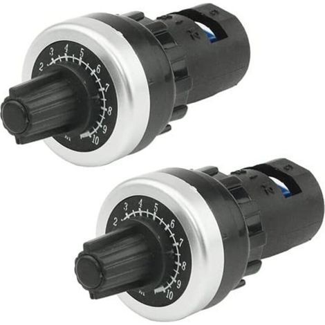 Set di 2 potenziometri rotativi a velocità variabile LA42DWQ-22 da 22 mm e 5 kΩ (1/4)