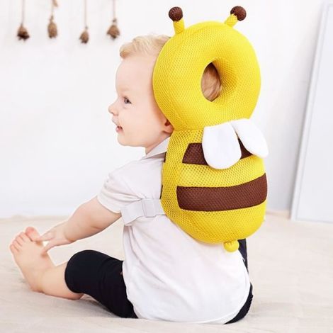 Coussin De Protection Tete Bebe - Anti-chute Pour Nourrissons - Oreiller De Soutien Cervical Et Dorsal - 1 Unite (1/4)