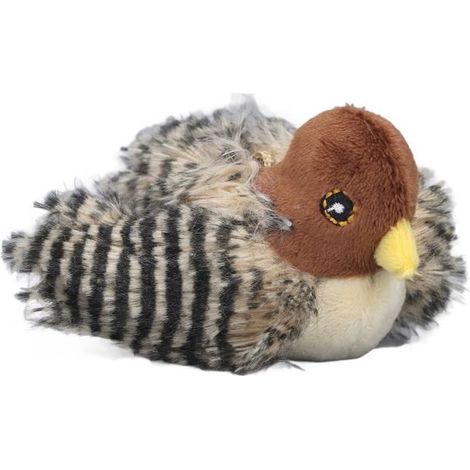 1 jouet pour chat électrique, sonore et réaliste en peluche douce, idéal pour jeux interactifs et stimulation mentale (1/4)