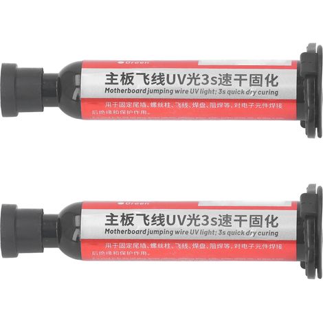 2 Stück UV-härtende Lötstopplacktinte für Leiterplatten, Isolationsschutz, 3 Sekunden Trocknungszeit, 15 ml (1/5)