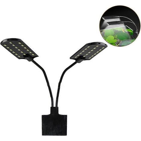 Klemmleuchte für Aquarien, Aquarienleuchte mit weißen LEDs, Beleuchtungsmodi (1/5)