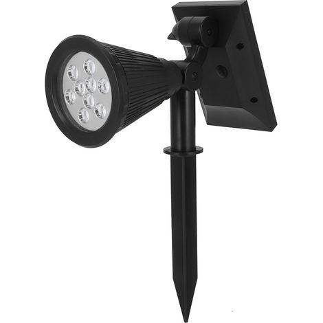 Projecteurs solaires à 9 LED pour éclairage paysager extérieur (jardin, cour) - Lumière colorée (1/5)
