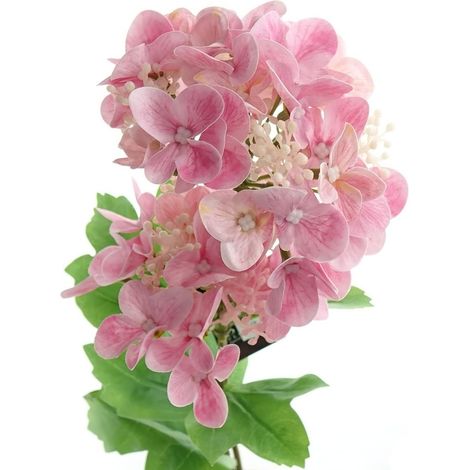 Sperling – Deko Florale – Boule-de-neige artificielle rose, fleurs et boutons – Hauteur 45 cm