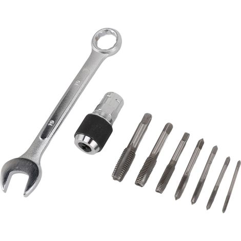 Punta roscada para varillas de puesta a tierra, mango redondo, resistente, para varillas de puesta a tierra de 5/8 pulg. y 3/4 pulg. (8 mm / 0,3 pulg.). (1/5)