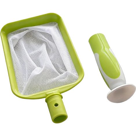 ZHIJIA PREMIUM Épuisette de piscine à filet fin avec manche amovible pour spa, bassin et étang (1/4)