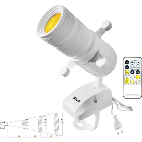 Spot LED Shapeable avec support réglable, spot pour galerie, muserm, concert, scène (blanc) (1/5)