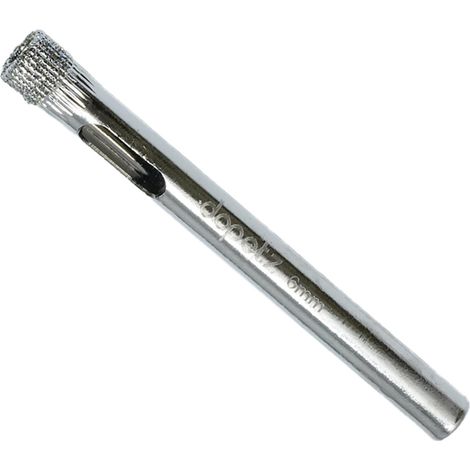 Dapetz ® Diamond Drill Bit, 6mm Glass Hole Saw Core Drill Bit with Diamond Surface Coating, for Glass/Tile/Ceramic/Marble/Limestone/Fiberglass/Porcelain Cutting (1/5)