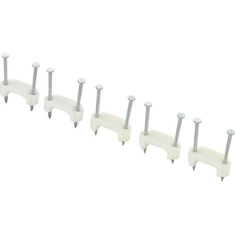Cavalier Plage de Ø du faisceau: 17.70 mm (max) TRU COMPONENTS TC-DNF17203 1593094 blanc 100 pc(s) (1/2)