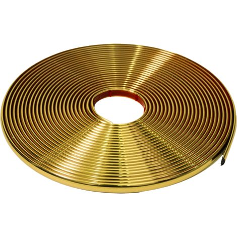 JSIWOTH Listello Decorativo 16m Autoadesivo 10x2,5 mm Oro (1/5)