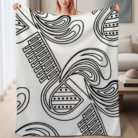 Couverture de lit en polaire, couverture légère et cosy en microfibre chaude pour le printemps, décoration intérieure, cadeau idéal pour femmes hommes, 6080 pouces (1/4)