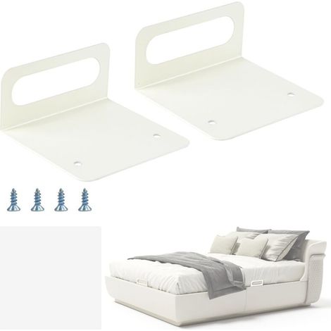 Arret Matelas Supports de Réglable Cale Matelas, 2 Pièces Joints de Matelas AntidéRapants Cale Matelas pour Cadre de Lit en Métal, Stabilisation de Matelas pour Panneaux de Lit Pleins Anti Glisse (1/5)