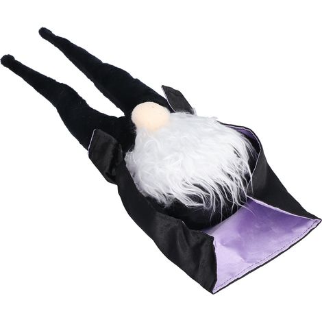 Lot de 3 figurines fantômes sans visage pour décoration vitrine, accessoires de table d'Halloween, décoration de fête, modèle cape. (1/5)