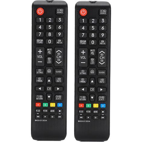 Set mit 2 Ersatzfernbedienungen für Samsung BN59-01303A Heimkino-Fernseher (1/5)