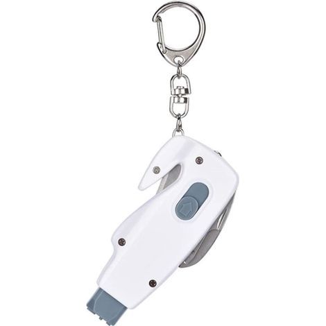 Marteau de Rupture de fenêtre d'évacuation d'urgence, 2 Pièces Marteau Brise Vitre Kit Voiture De Sécurité d'urgence De Voiture Kit Voiture évasion Outil Accessoires de Voiture Blanc (1/5)