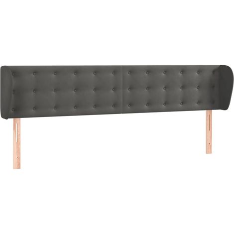Maison Exclusive - Cabecero de terciopelo gris oscuro 183x23x78/8 (1/5)