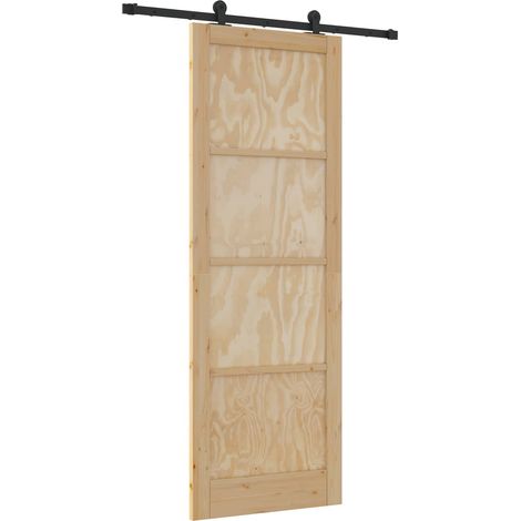 Maison Exclusive - Schiebetür ORKDAL Natur 83 x 232 cm Massives K
