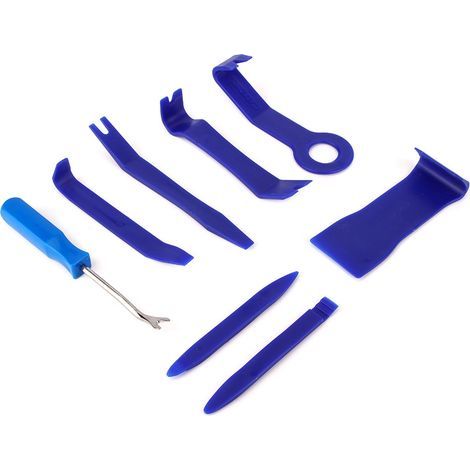 Werkzeugset zum Ausbau der Fahrzeuginnenverkleidung, inklusive Hebel zum Ausbau des 6-Zoll-Audio-Navigationssystems, 8-teilig, Blau (1/5)