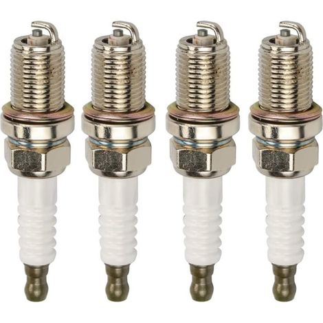 GARRYFIZH 4 bougies d’allumage – Compatibles Champion RC12YC, Briggs & Stratton, Kohler – Pour tondeuse à gazon et moteurs – Haute fiabilité et longévité
