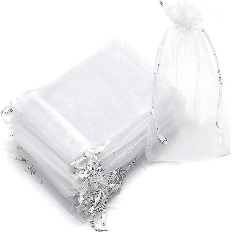 Lot de 100 sacs de protection pour grappes de raisin en organza avec cordon de serrage pour une protection optimale (1/4)