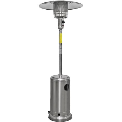 Dellonda DG2 Outdoor Garden Gas Patio Heater 13kW Commercial & Domestic Use, Stainless Steel