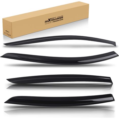 Door Rain Deflector Set for Ford Focus MK4 2018-2021 Black Outside Mount 4PC (1/5)