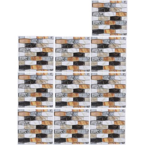 10 Autocollants Mural Adhésifs Antichoc pour Salon Décoration Maison (1/5)