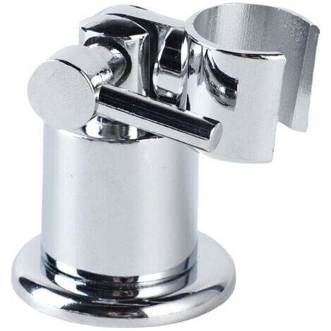 Shower Head Holder, 180 Degree Adjustable Shower Holder, Chrome Metal Handheld Shower Head Holder with Screws for Easy Installation Ideal for Bathrooms Strong and Durable (1/3)