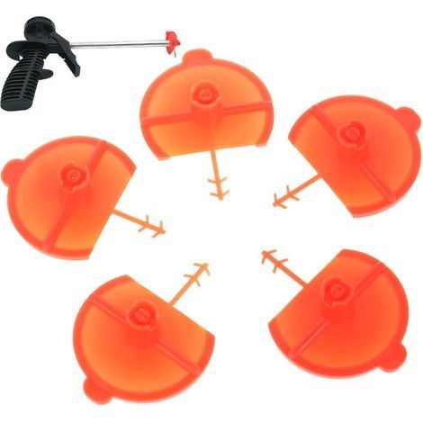 Polyurethane Foam Gun Nozzle, 5 Pieces, Flat Fan Spray Nozzle, Replacement Foam Nozzles, Gun Nozzles (1/5)